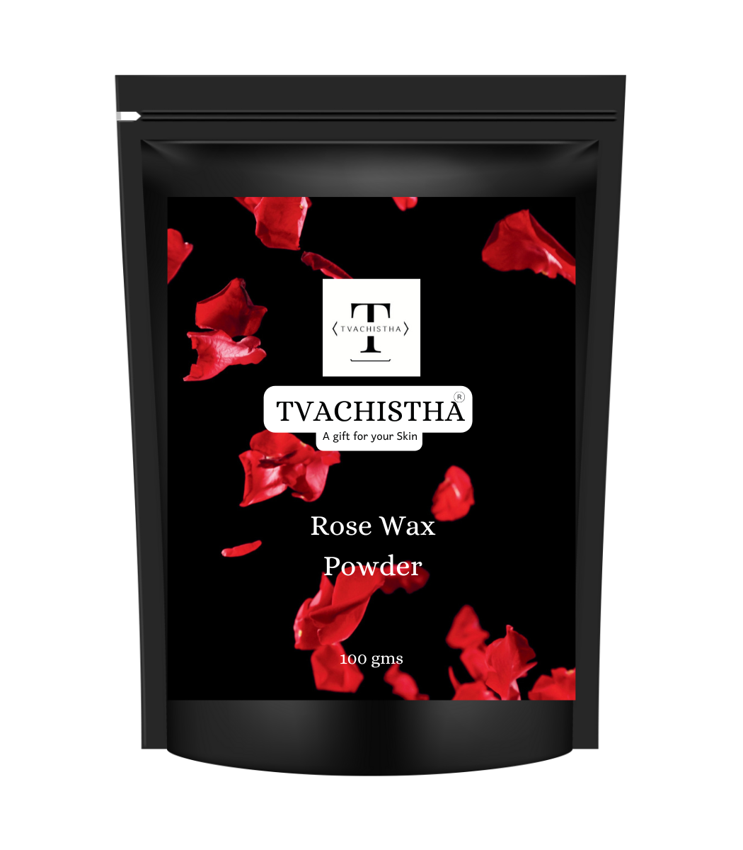 Tvachistha Rose Wax Powder for Body | Natural Hair Removal & Skin Brightening | Multani Mitti, Rice Powder Blend | No Strips, Smooth Skin Finish – 100g
