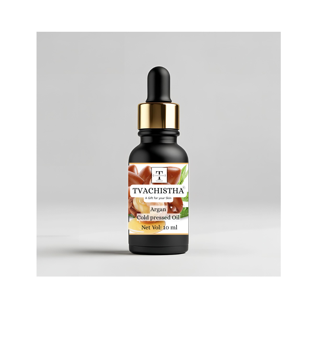 Tvachistha Cold Pressed Argan Oil for Light Oil for Frizzy, Dry & thin hair, Hair Growth, Hair Fall Control for Men & Women |100% Pure, Organic & Natural, Rich in Omega 3, Vitamin E | 10ml