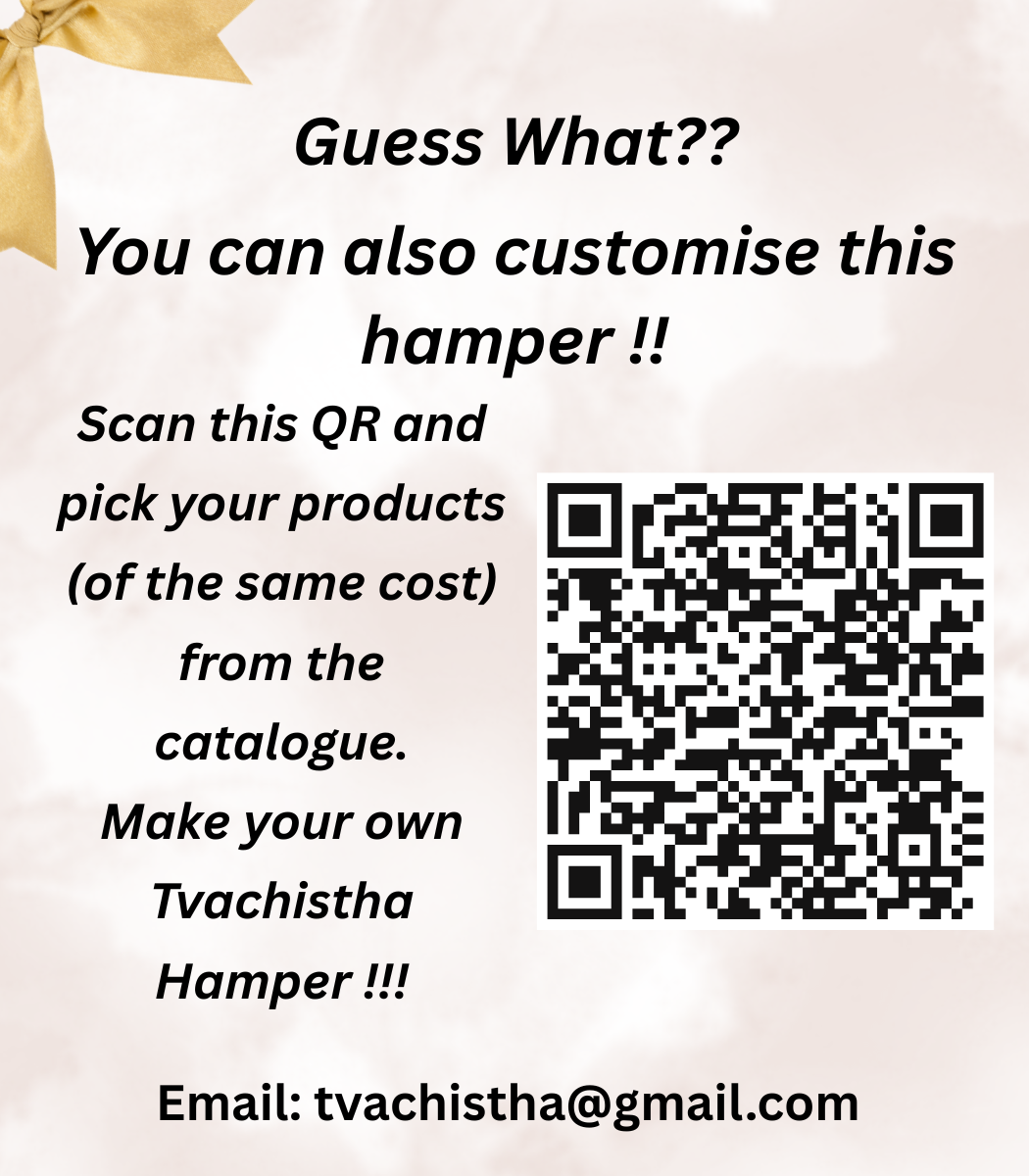 Tvachistha Complete Skin & Hair Ritual Box Gift Hamper | A Royal Gift | Natural Skin & Hair Care Gift Set | Herbal Powders & Essential Oils | For Women & Men | Handmade Gifting Box