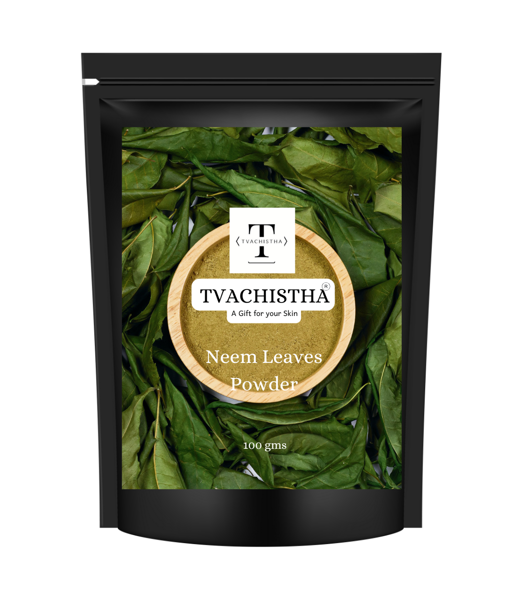 Tvachistha Neem Leaves Powder for Skin & Hair – 100% Pure & Natural | Ayurvedic Herbal Face Pack & Hair Care – Anti-Acne, Anti-Dandruff, Detox | 100g