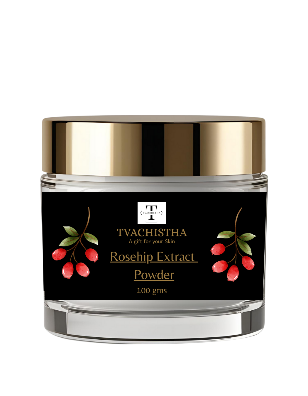 Tvachistha Rosehip Extract Powder | Vitamin C-Rich Skin Rejuvenator | Premium Botanical for Anti-Aging, Glow & Pigmentation – 100g