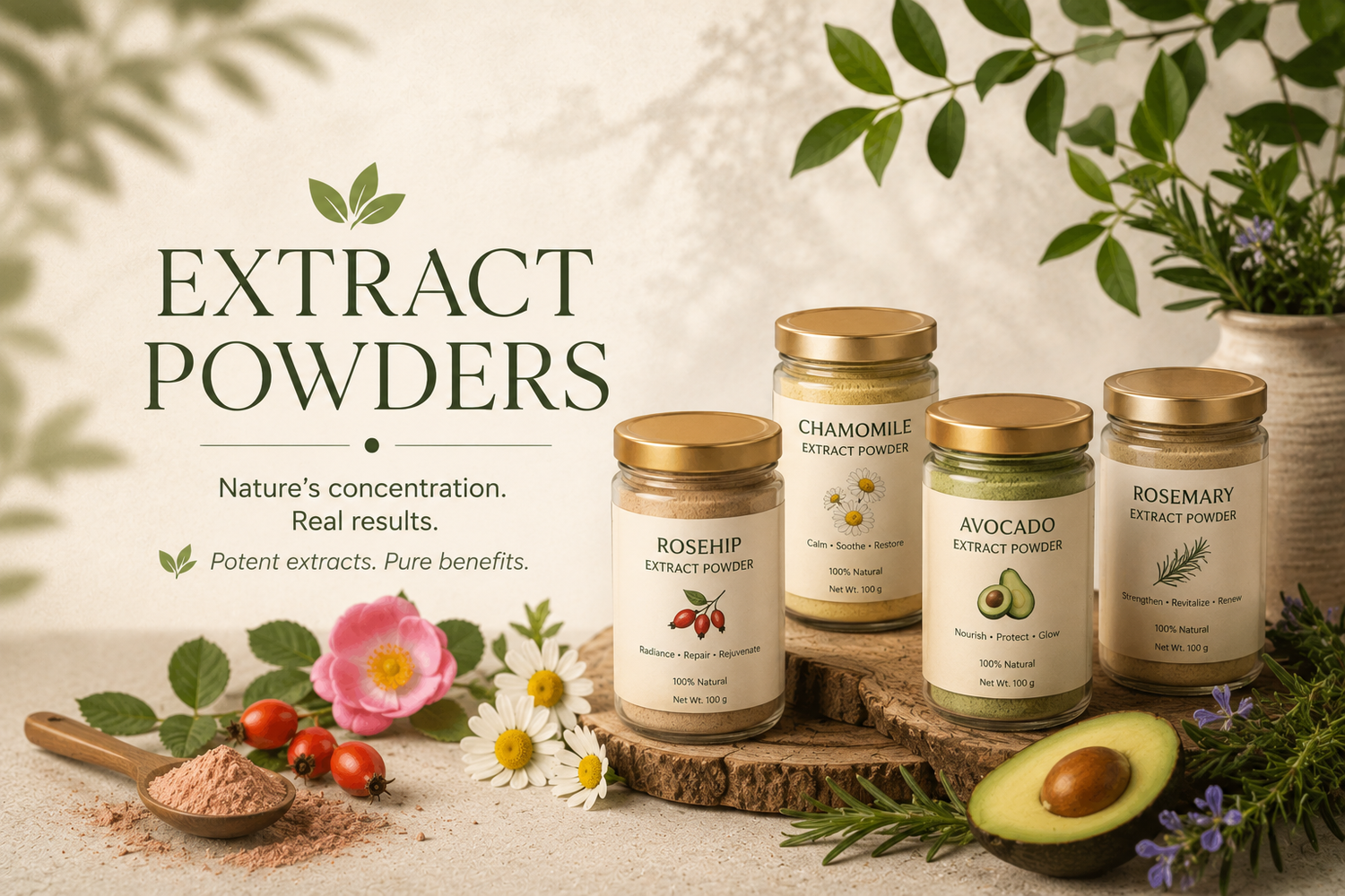 Extract Powders for Radiant Skin