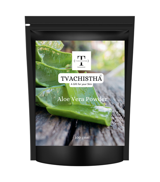 Tvachistha Aloe Vera Powder for Hair & Skin – | Aloe Barbadensis | Moisturizing Face Mask, Hair Growth, Scalp Care, Natural Beauty