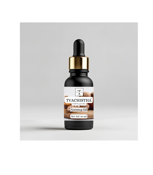Tvachistha Nutmeg Essential Oil – 10 ml | 100 % Pure Therapeutic‑Grade | Stimulates Hair Growth & Shine, Fights Dandruff, Fades Blemishes, Brightens Skin
