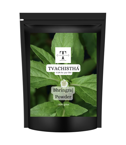 Tvachistha Bhringraj Powder for Hair Growth & Skin Care – 100g | Eclipta Alba | Natural Ayurvedic Herb for Hair Fall Control, Dandruff Relief & Glowing Skin