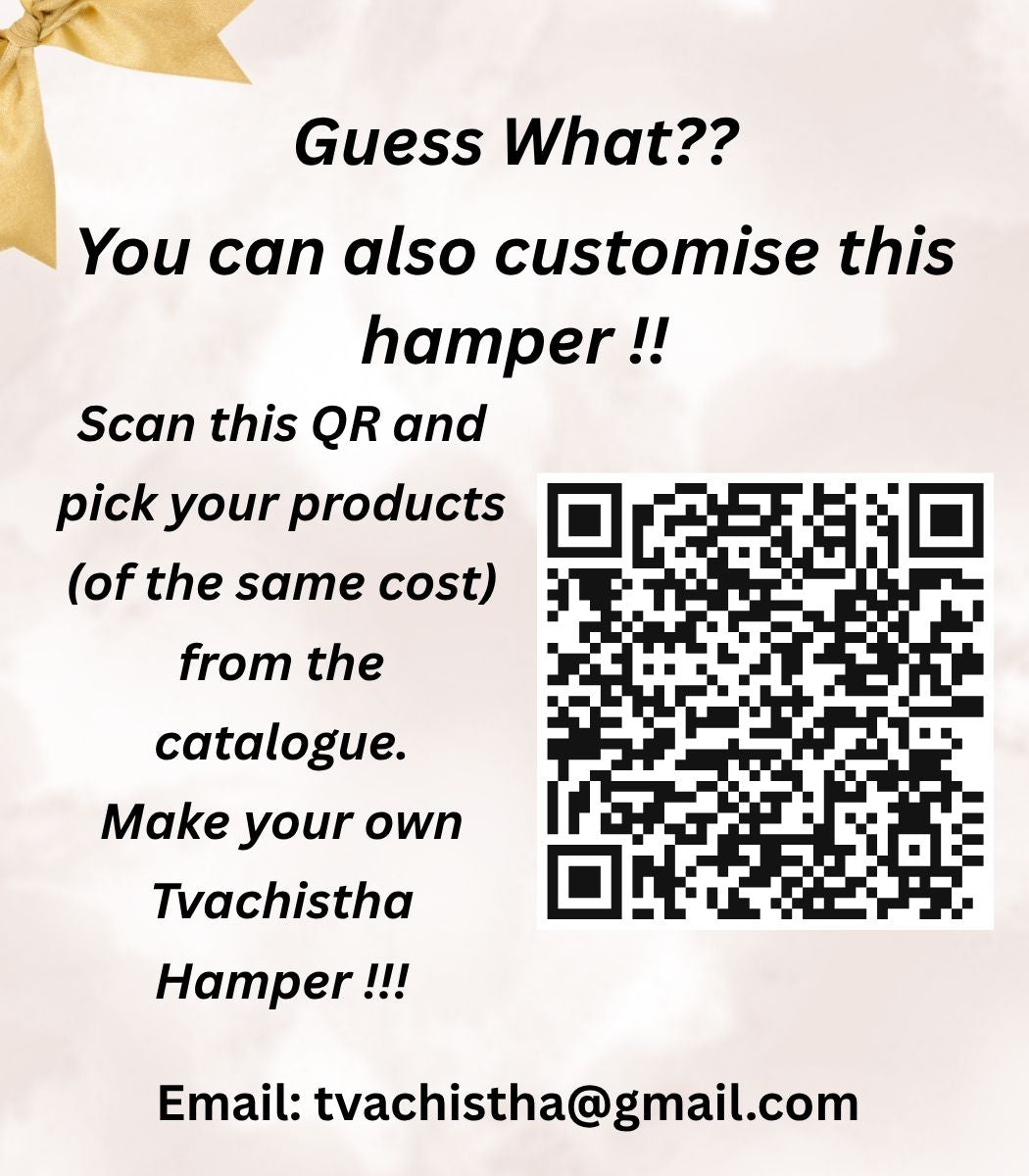 Tvachistha Skin Starter Gift Hamper | Natural Skin & Hair Care Gift Set | Herbal Powders & Essential Oils | For Women & Men | Handmade Gifting Box