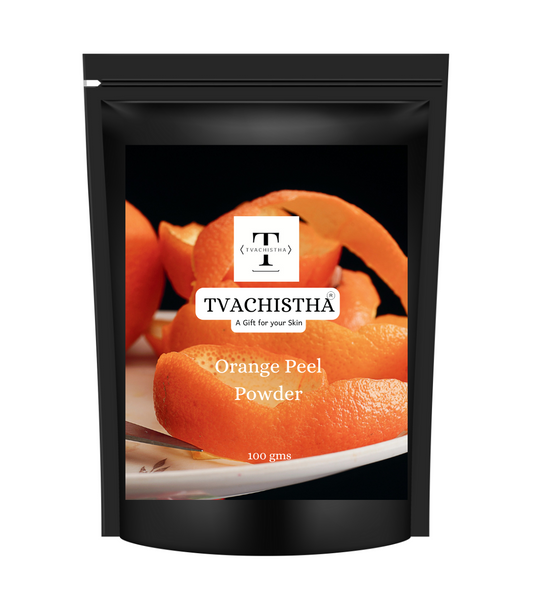 Tvachistha Orange Peel Powder – 100% Pure & Natural | Rich in Vitamin C, Antioxidants, and Fiber | Ideal for Skin Brightening, Acne Treatment, and Hair Care | 100g
