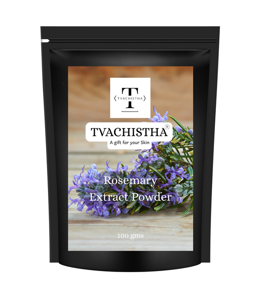 Tvachistha Rosemary Extract Powder for Skin & Hair | Premium Pore-Tightening & Clarifying Herbal Extract | Natural Detox Booster – 100g